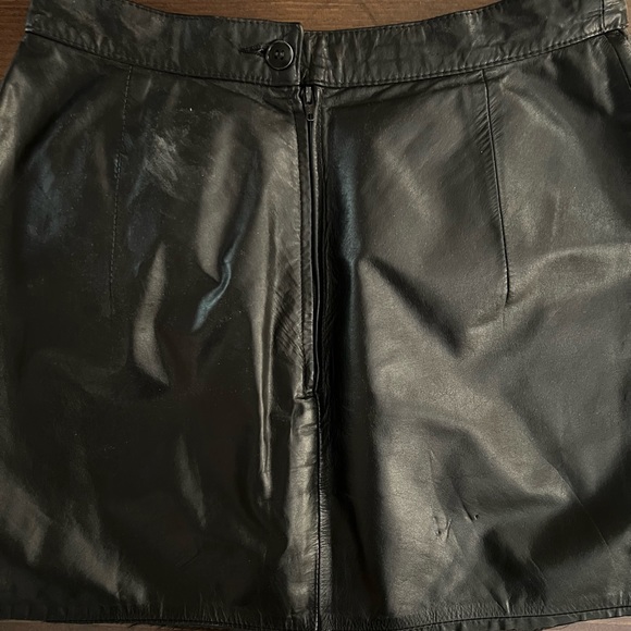 West Bay Leather Mini Skirt - Picture 2 of 6